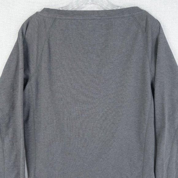 Nike Sweatshirt Womens Small Gray Long Sleeve Dri Fit Round Neck Stretch - Picture 5 of 9